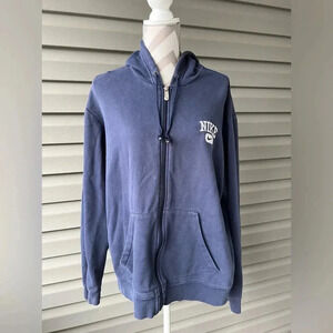 Vintage 2000’s Y2K Nike Zip Up Hoodie Navy Sz L
